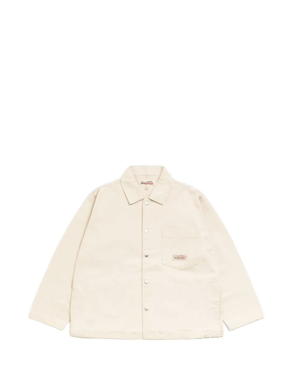 Stüssy button-up overshirt - Nude