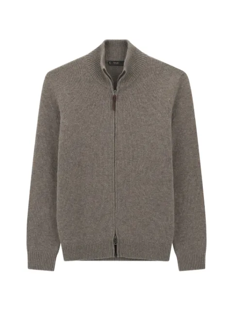 Boggi Milano full-zip jumper in cashmere wool