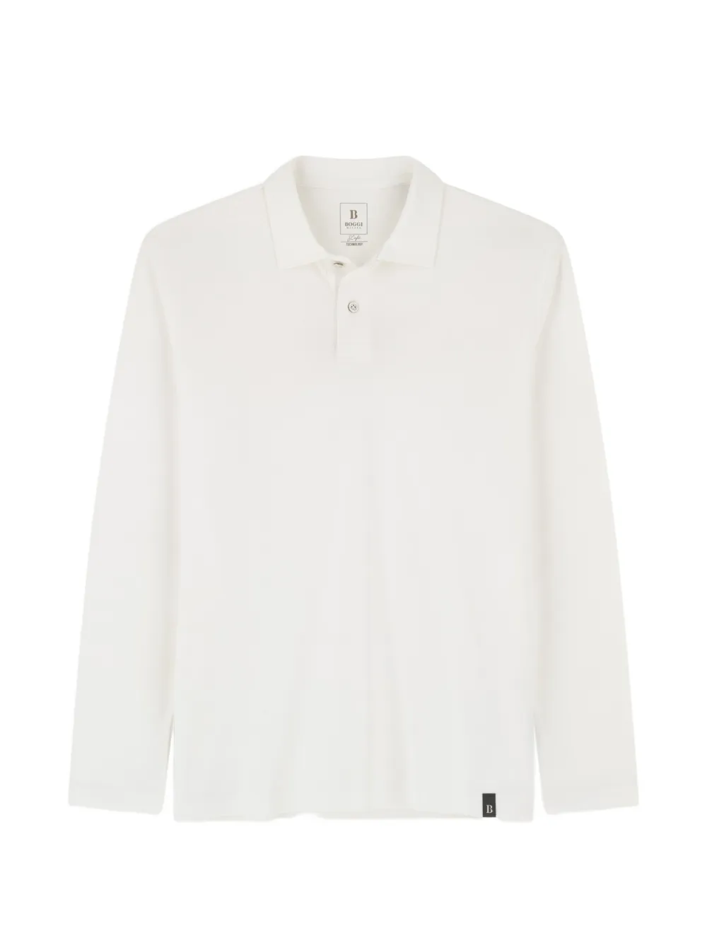Boggi Milano polo in cotton blend jersey S. Cafè® - Bianco