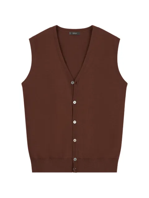 Boggi Milano waistcoat in extrafine merino wool