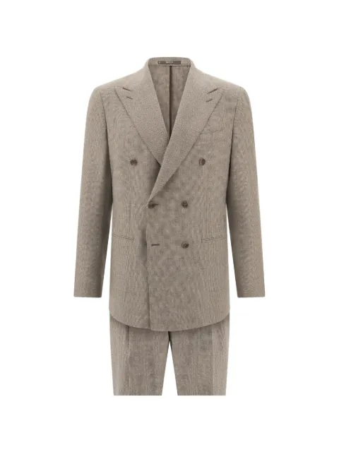 Boggi Milano double-breasted suit in super 130 wool