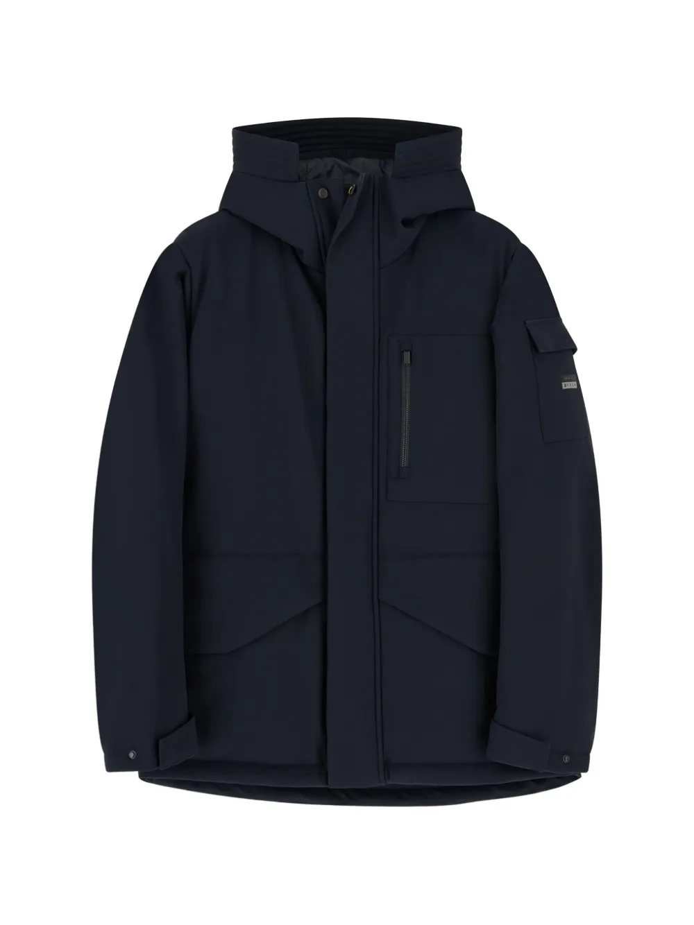 Boggi Milano parka padded in technical fabric B Tech - Bleu Boggi Milano parka padded in technical fabric B Tech - Bleu
