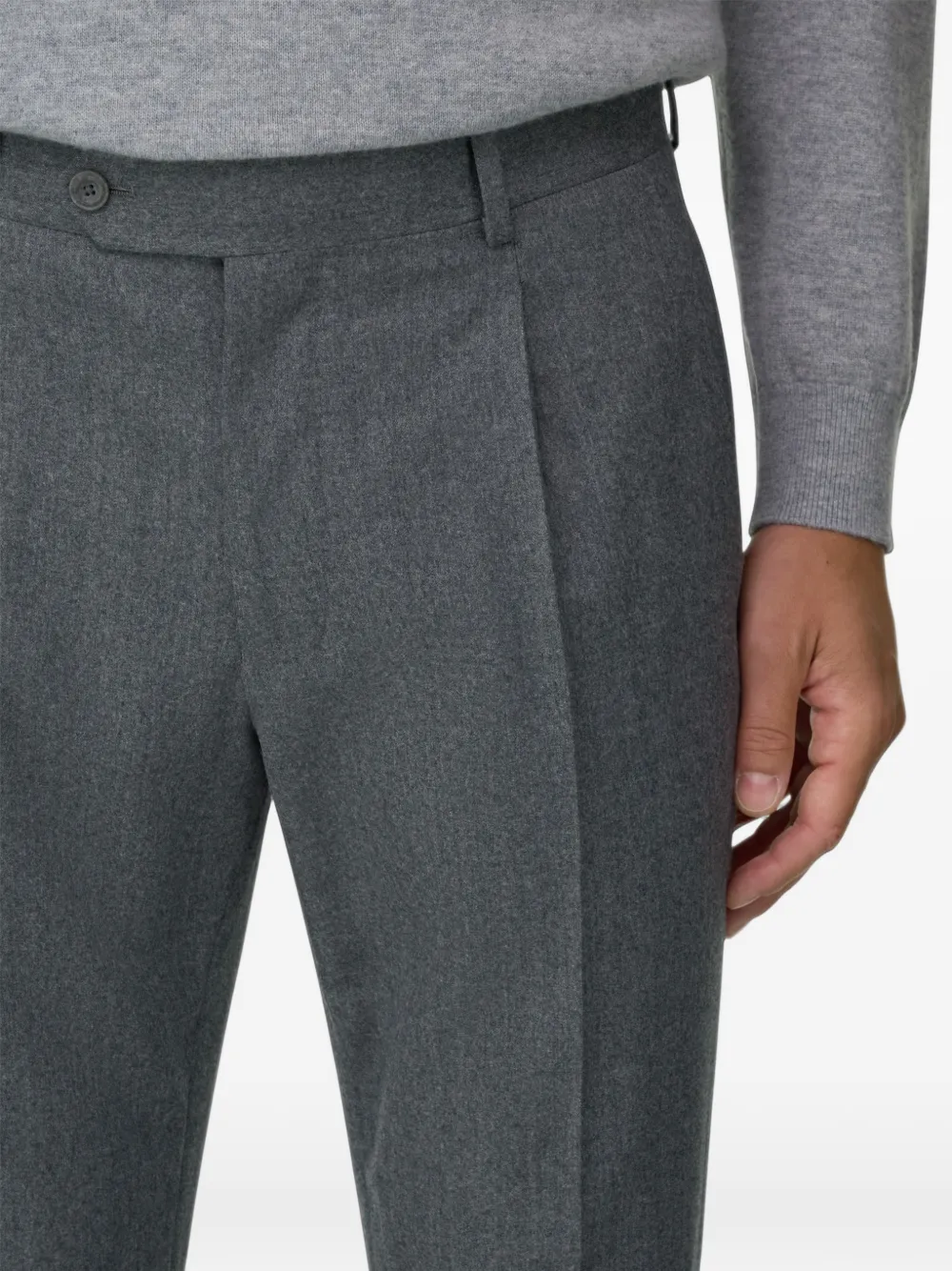 Boggi Milano Wollen broek Grijs