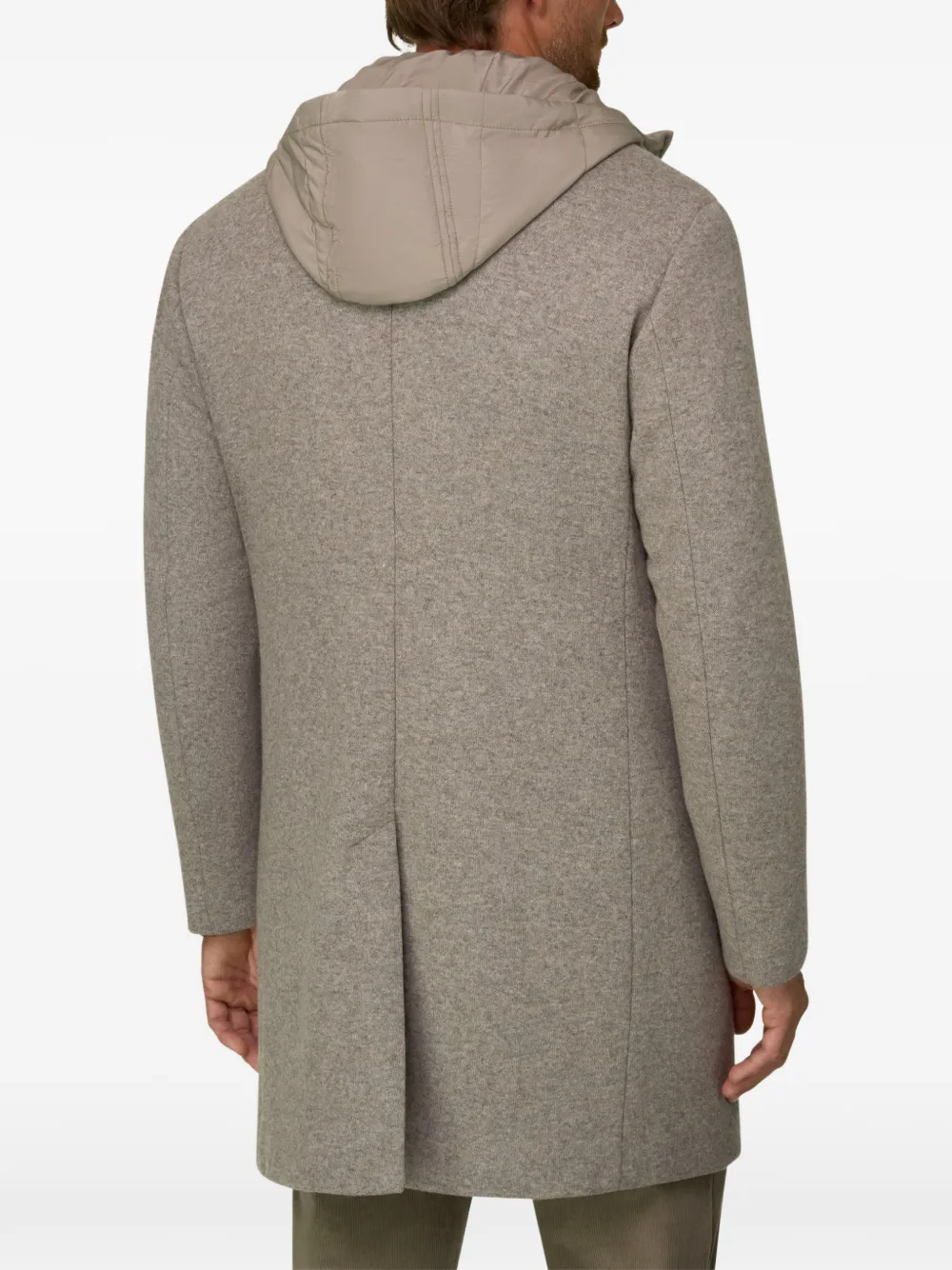 Boggi Milano B Jersey jas van wolblend Beige