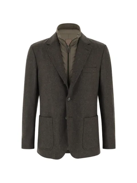 Boggi Milano blazer Twist en flanelle de laine