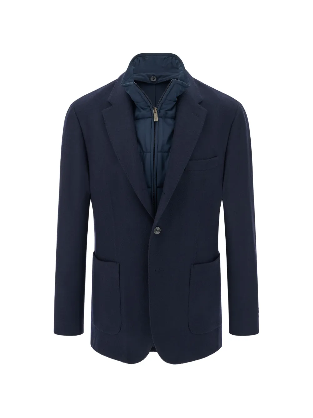 Boggi Milano blazer in wool-blend with removable bib - Blue