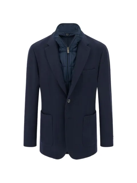 Boggi Milano blazer in wool-blend with removable bib