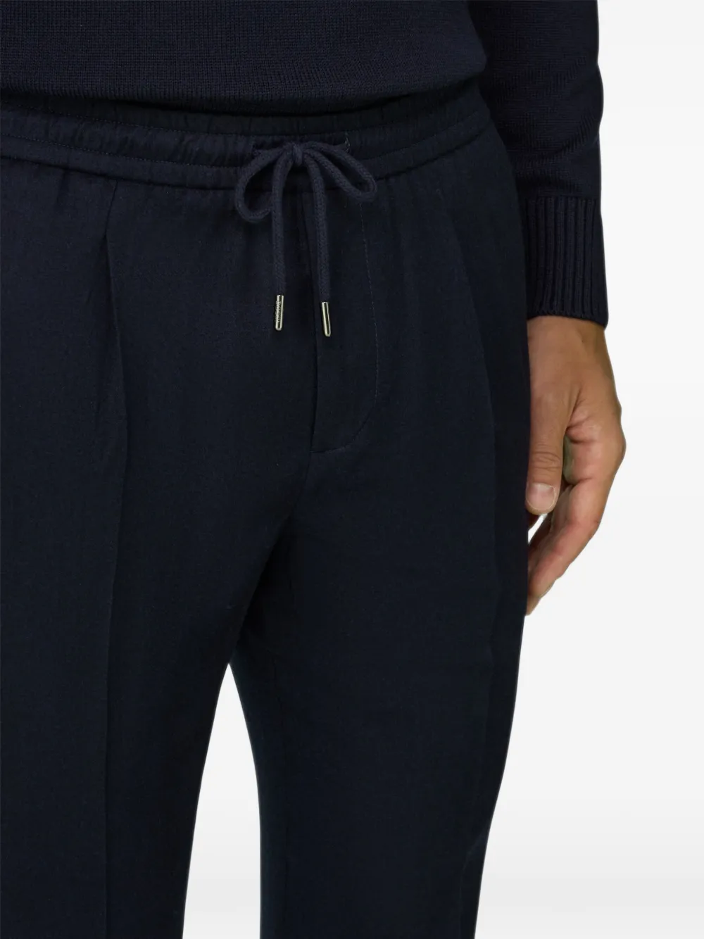 Boggi Milano City flanellen broek Blauw