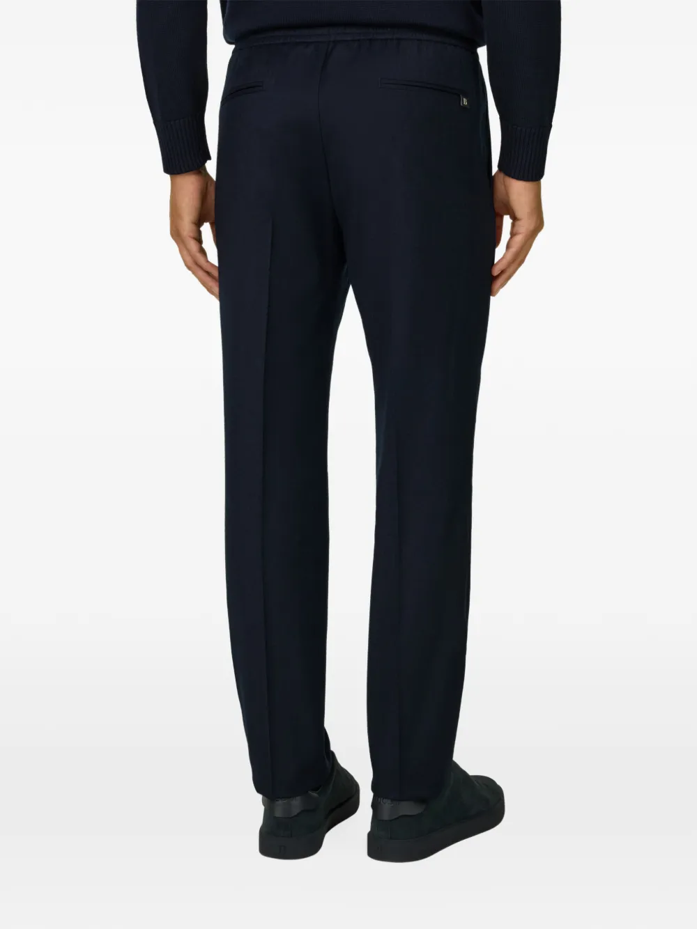 Boggi Milano City flanellen broek Blauw