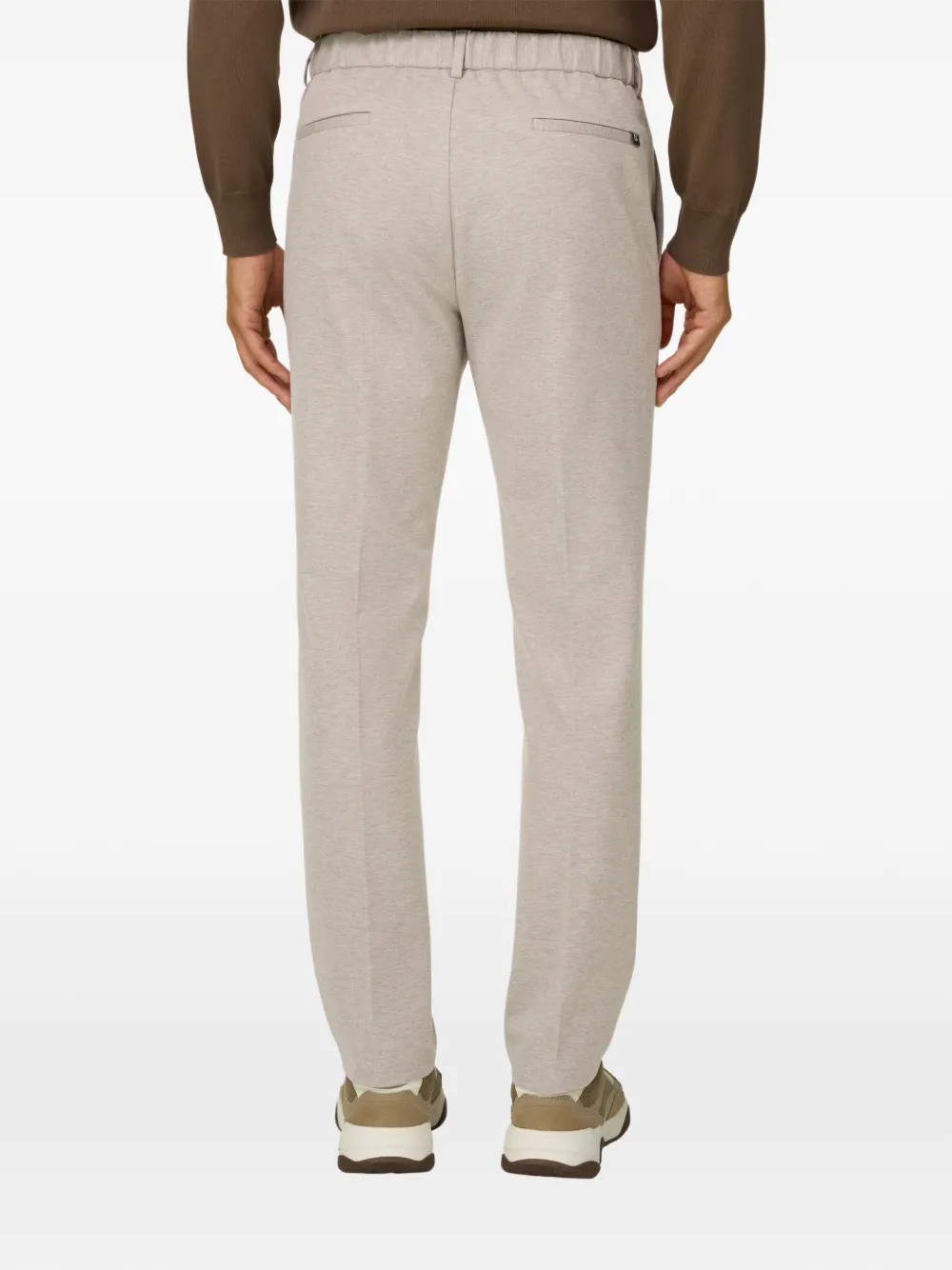 Boggi Milano Broek van technisch jersey Beige