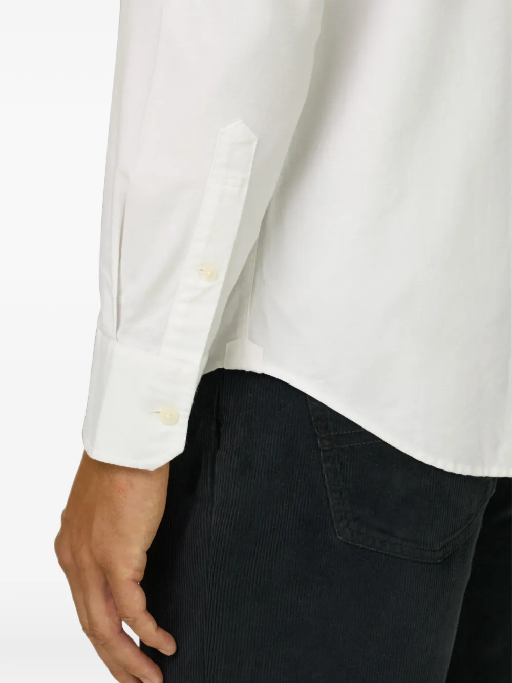 Boggi Milano Oxford regular-fit overhemd Wit