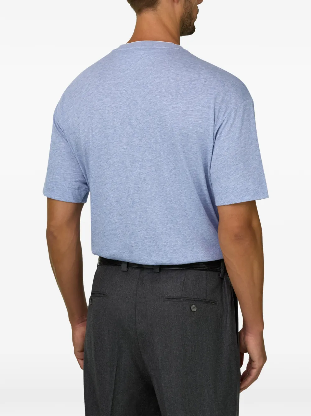 Boggi Milano T-shirt van katoenen jersey Blauw