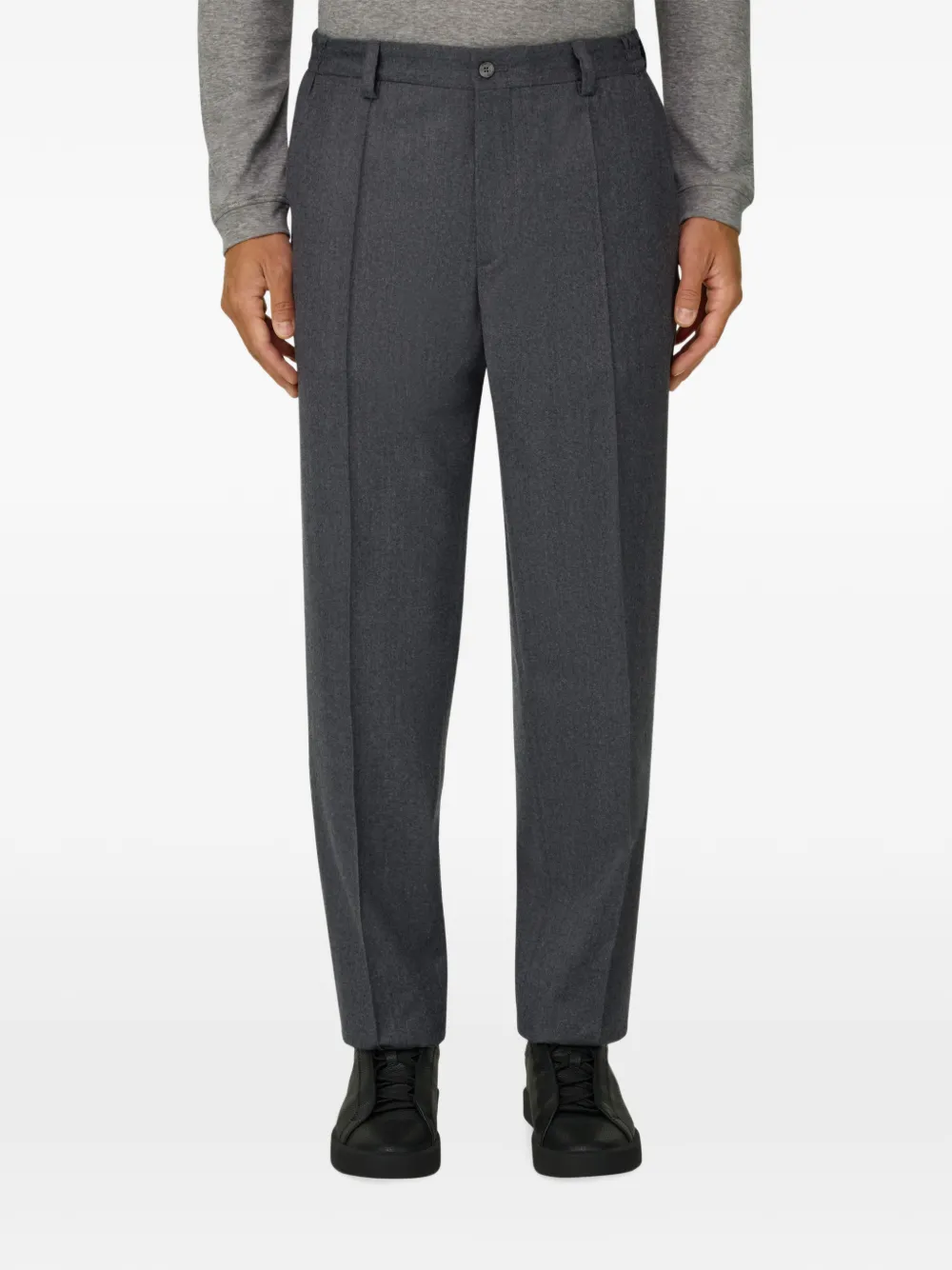 Boggi Milano Broek van kasjmier-wolblend Grijs