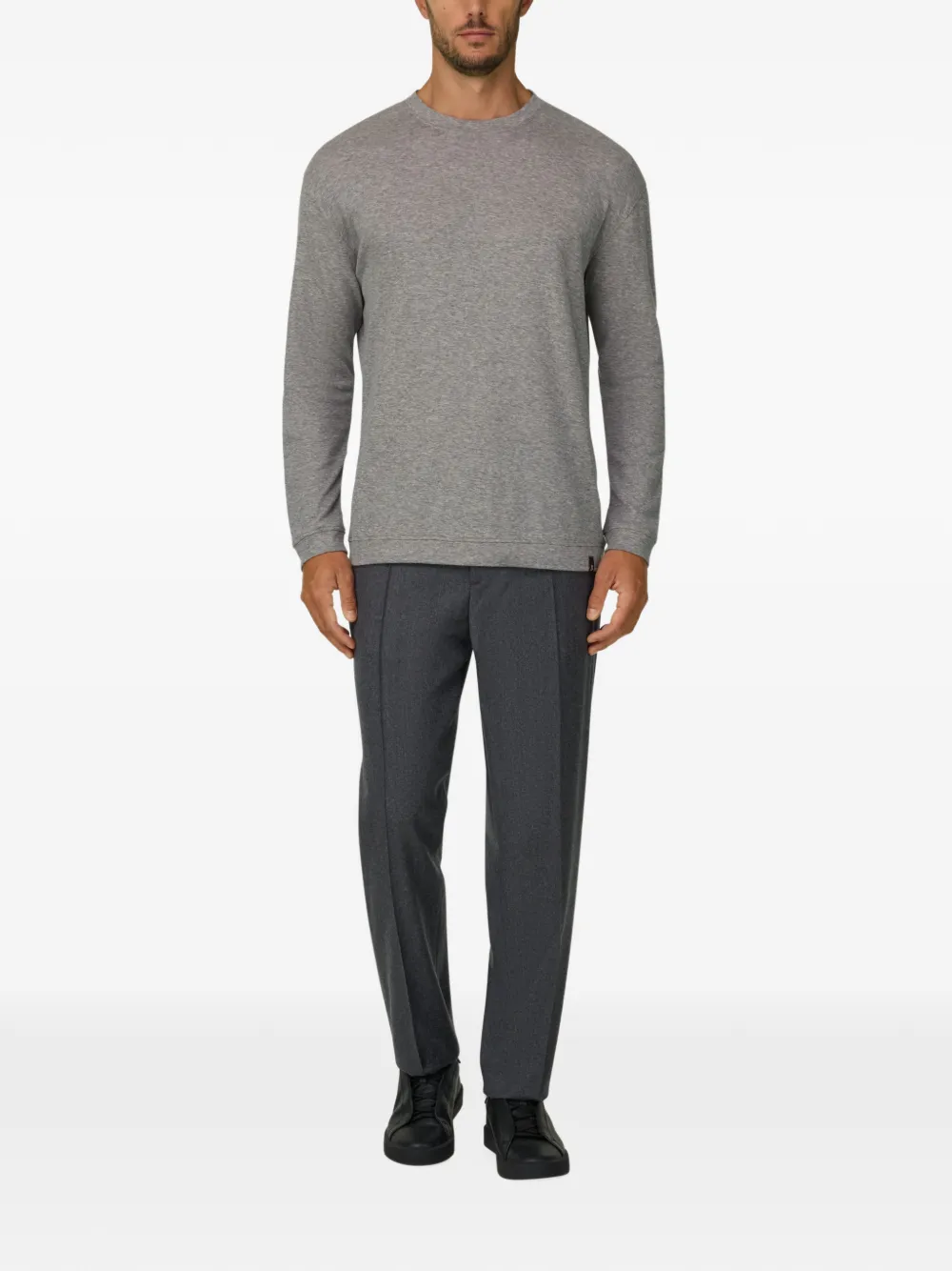 Boggi Milano Broek van kasjmier-wolblend Grijs