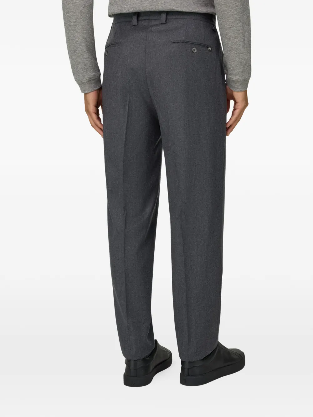 Boggi Milano Broek van kasjmier-wolblend Grijs