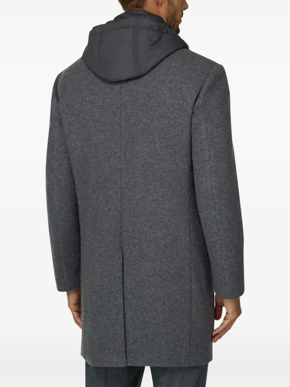 Boggi Milano B Jersey jas van wolblend Grijs