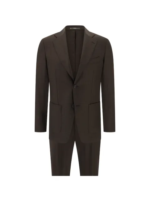 Boggi Milano melange wool suit