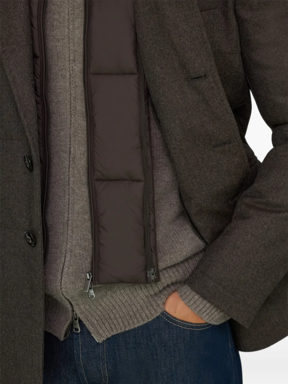 Boggi Milano Wollen mélange jack Bruin