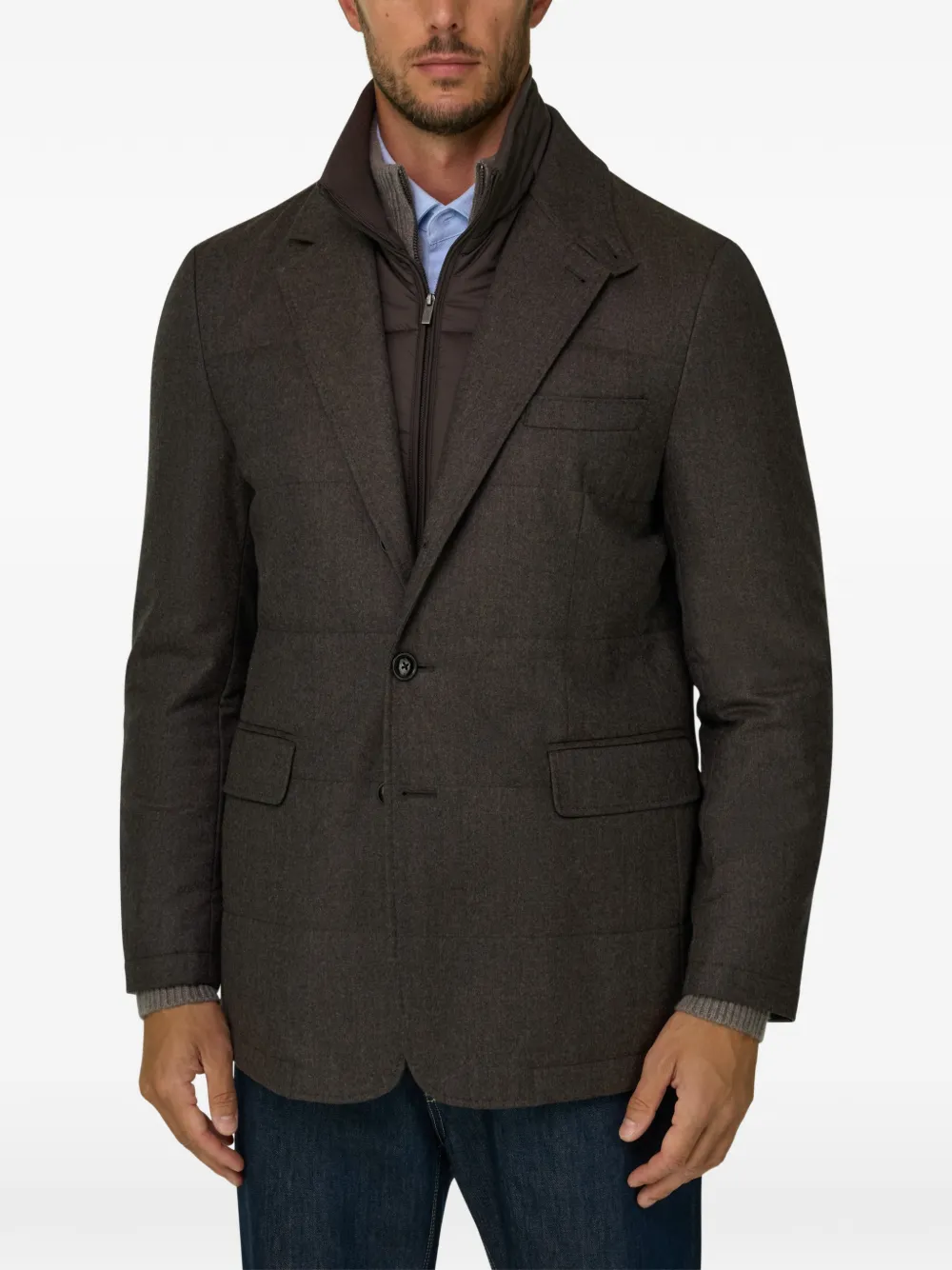 Boggi Milano Wollen mélange jack Bruin