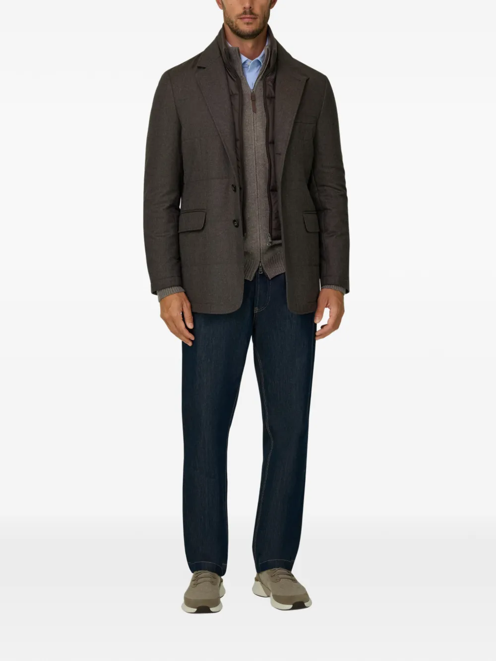 Boggi Milano Wollen mélange jack Bruin