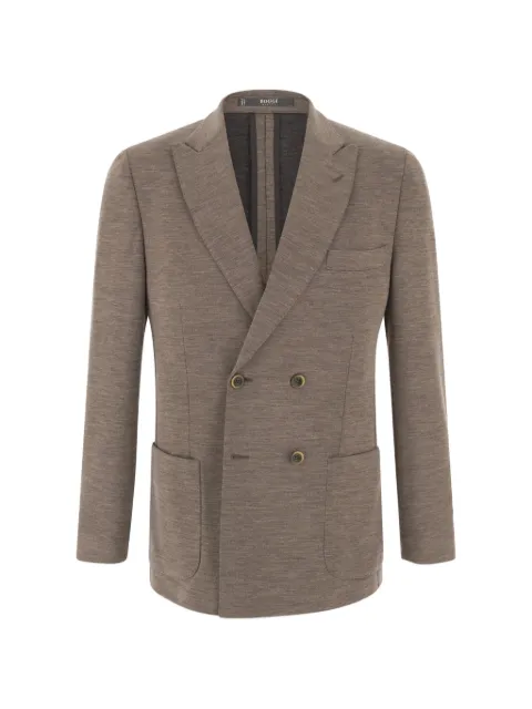 Boggi Milano Doppelreihiger Brooklyn Blazer aus Wollgemisch B Jersey