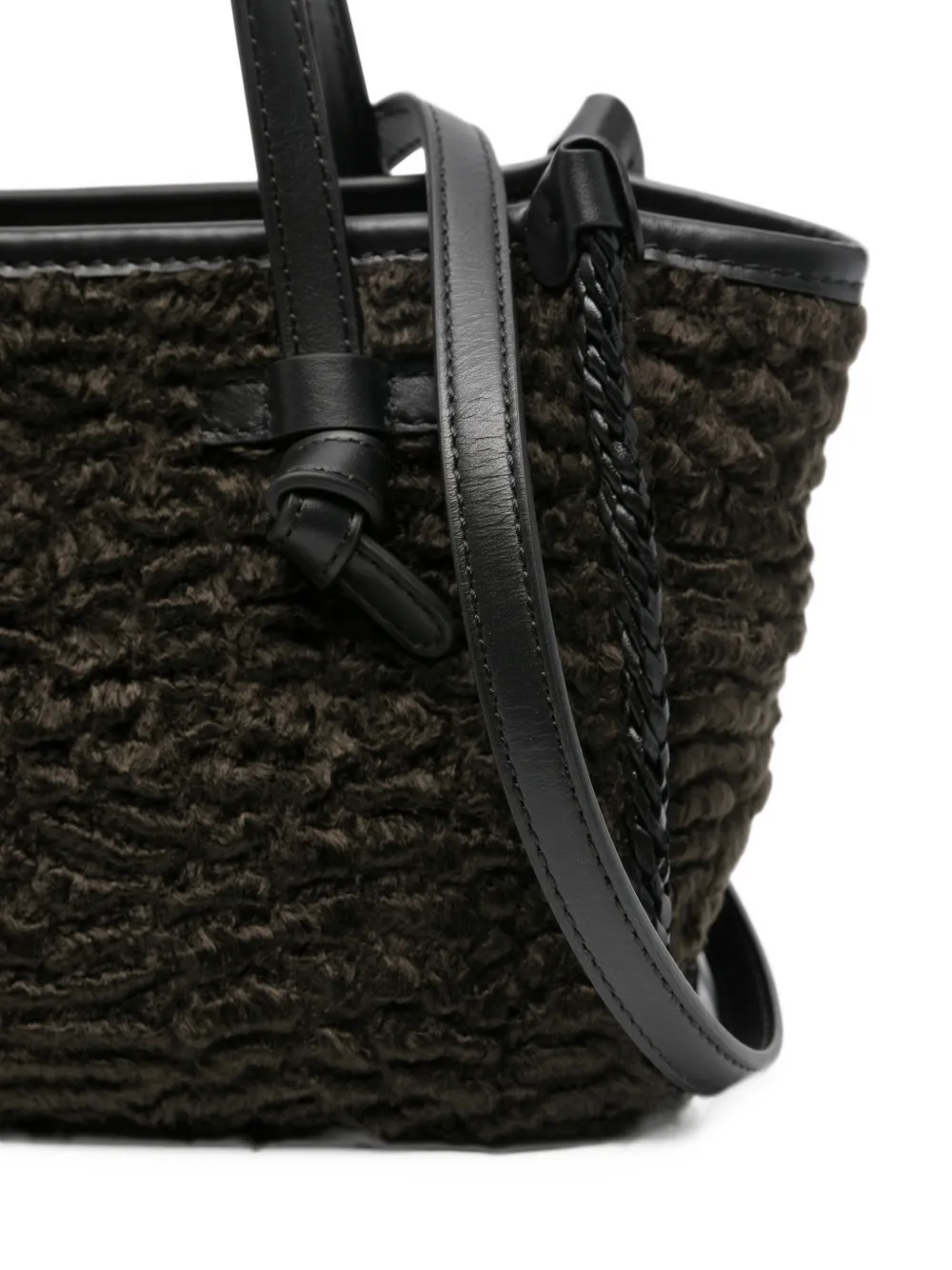 GIANNI CHIARINI Miss Marcella faux-fur tote bag Bruin