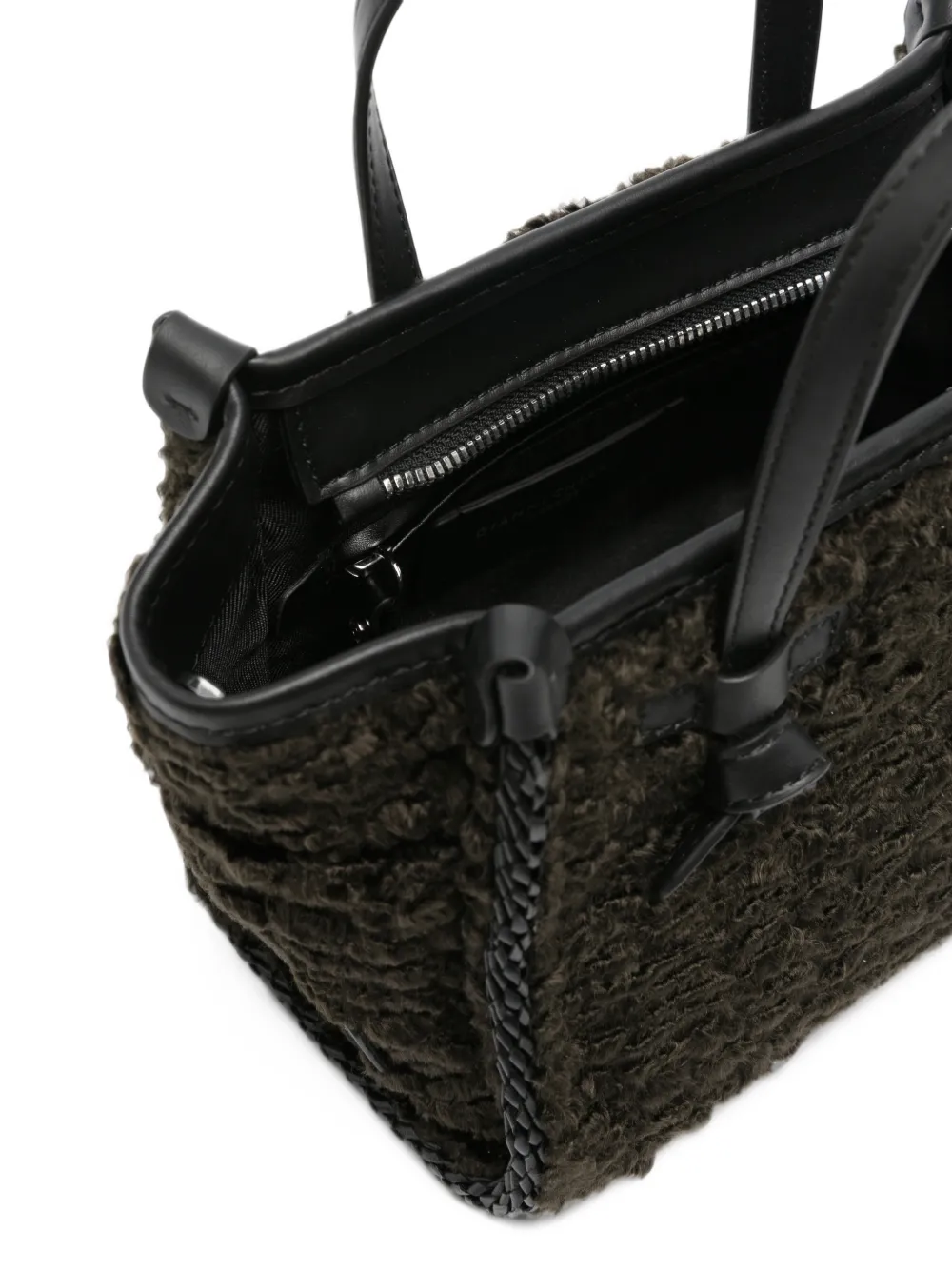 GIANNI CHIARINI Miss Marcella faux-fur tote bag Bruin