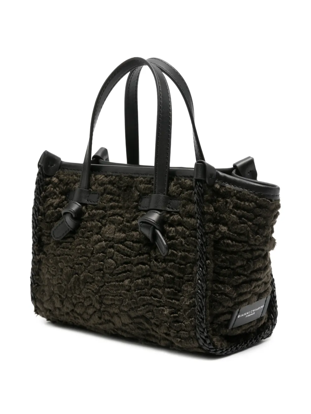 GIANNI CHIARINI Miss Marcella faux-fur tote bag Bruin