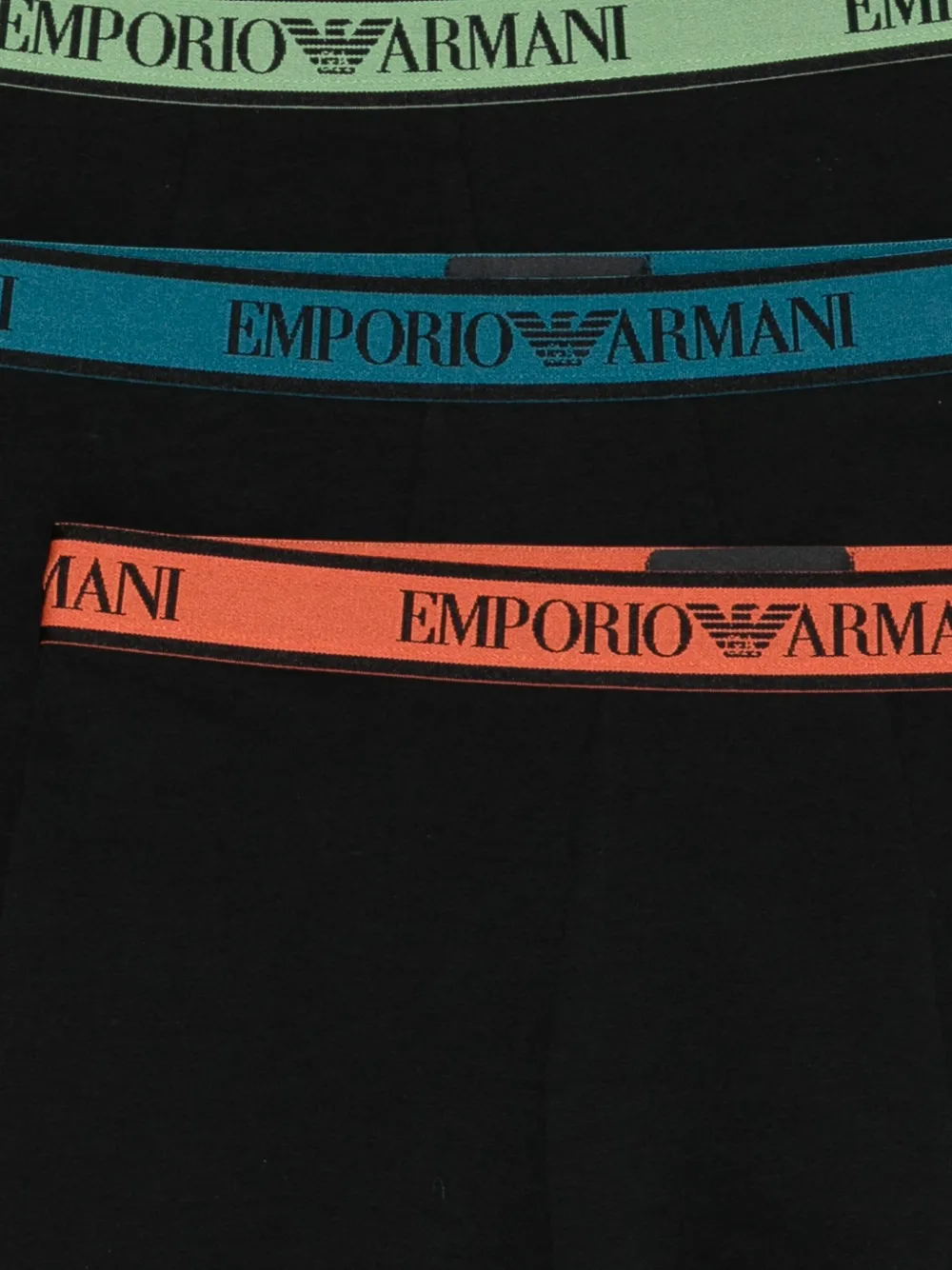 Emporio Armani logo-waistband boxers (pack of three) Zwart