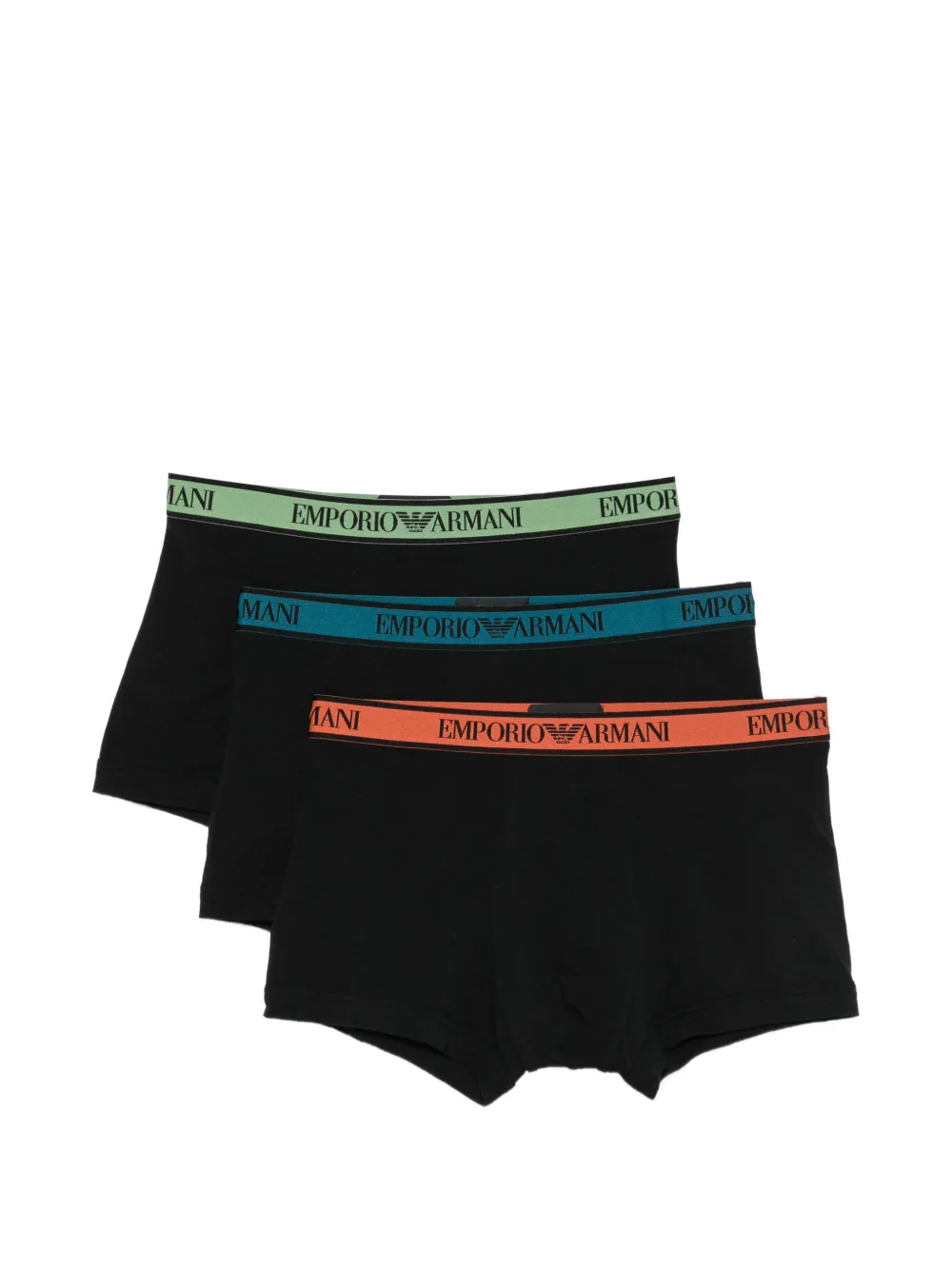 Emporio Armani logo-waistband boxers (pack of three) - Nero