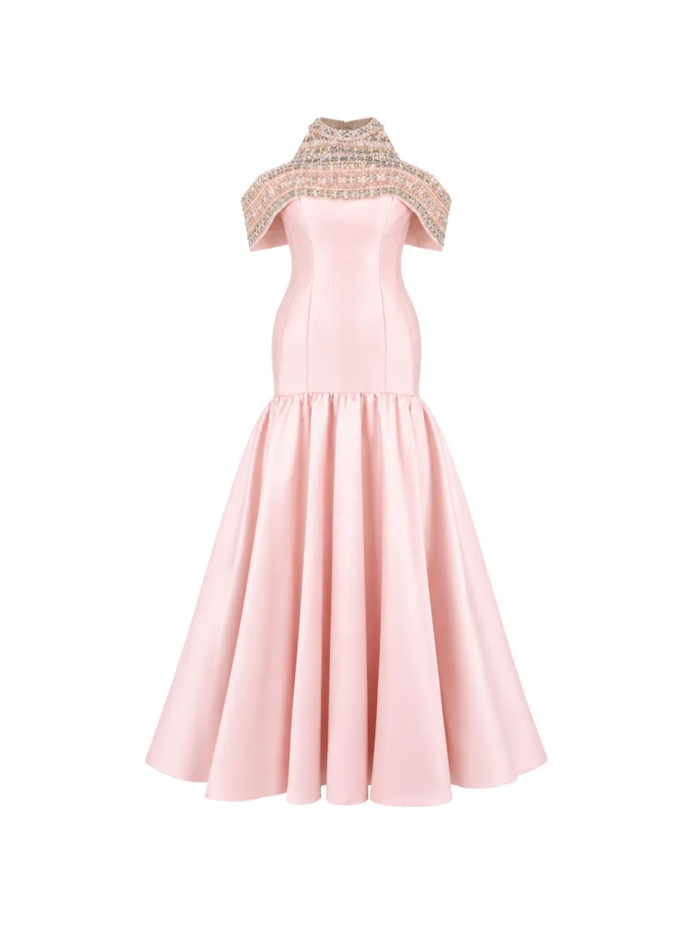 Loodyana bead-embellished cold-shoulder maxi dress