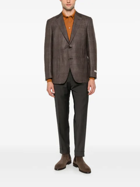 Berwich Chiaia pleated-waistband turn-up trousers