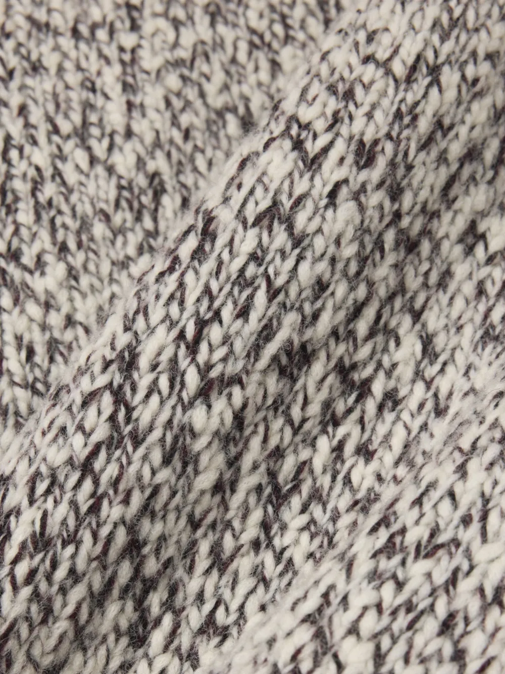 Lacoste high neck mercerized wool knit sweater Beige