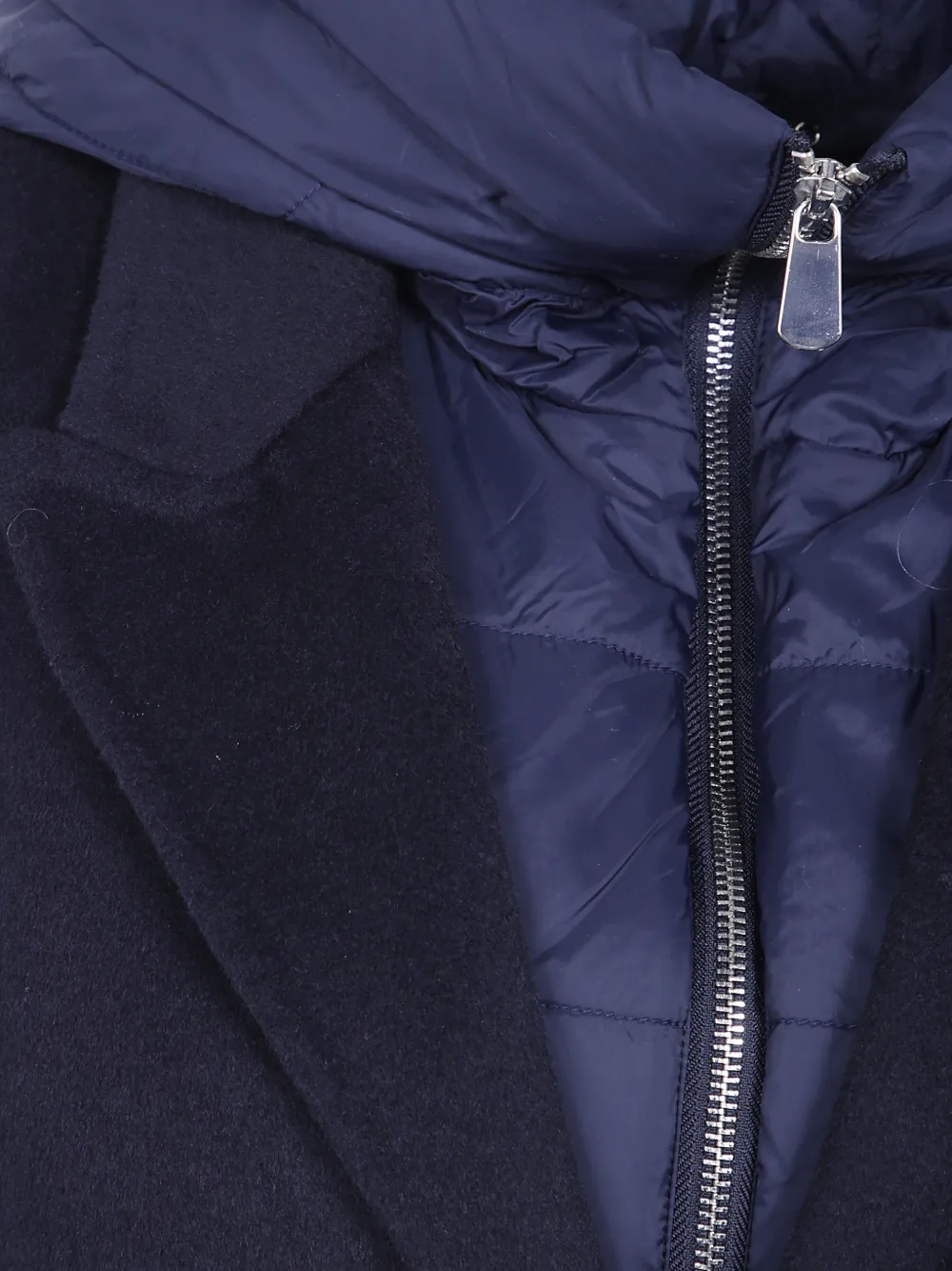 Seventy hooded single-breasted coat Blauw