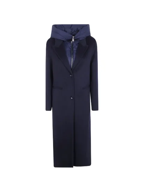 Seventy hooded single-breasted coat