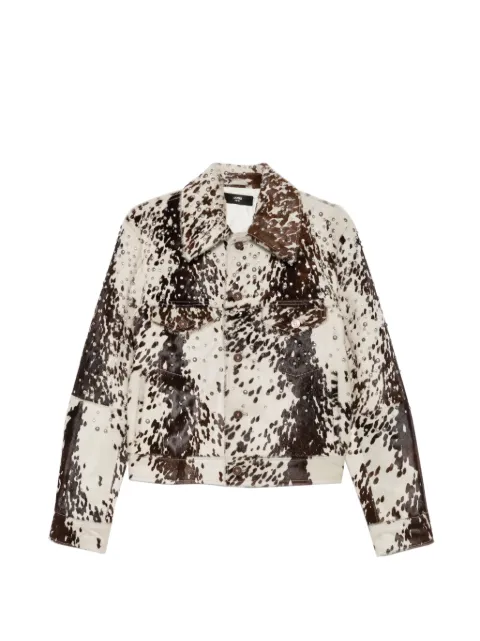 AMIRI stud-embellished cow-print jacket