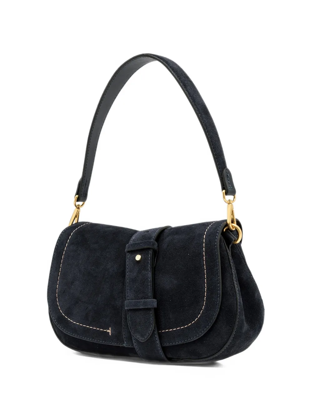 GIANNI CHIARINI Grote Helena ronde suède shopper Blauw