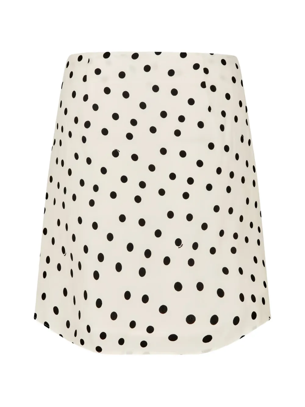 SAMSOE Saiben polka-dot draped asymmetric skirt Beige