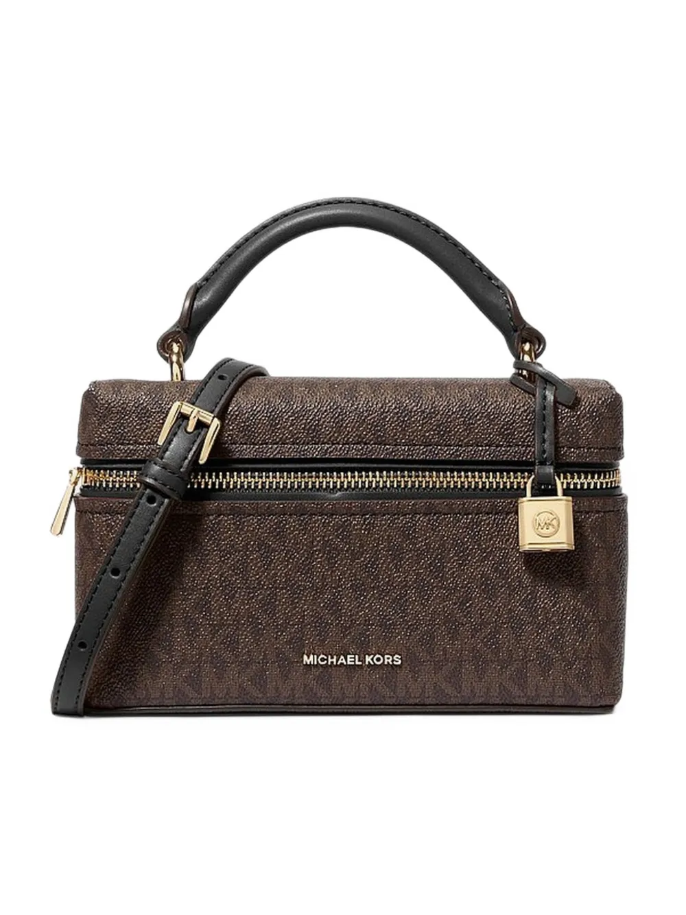 Michael Kors Jana extra-small signature logo convertible cross body bag Bruin