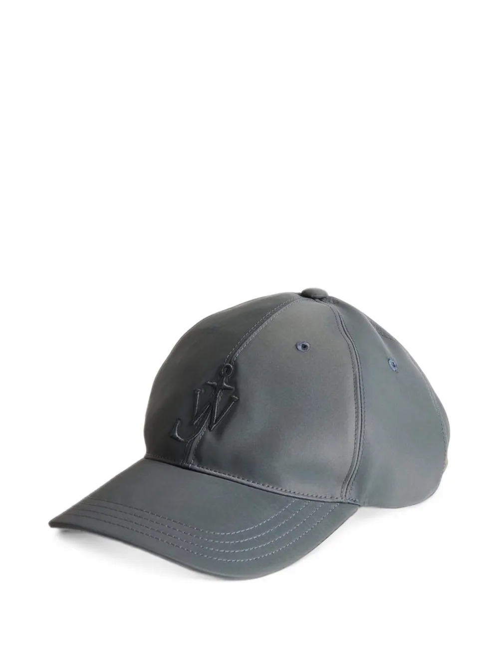 JW Anderson logo-embroidered baseball cap Grijs