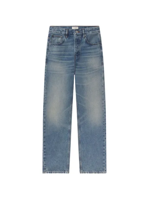 FRAME faded-effect whiskered jeans