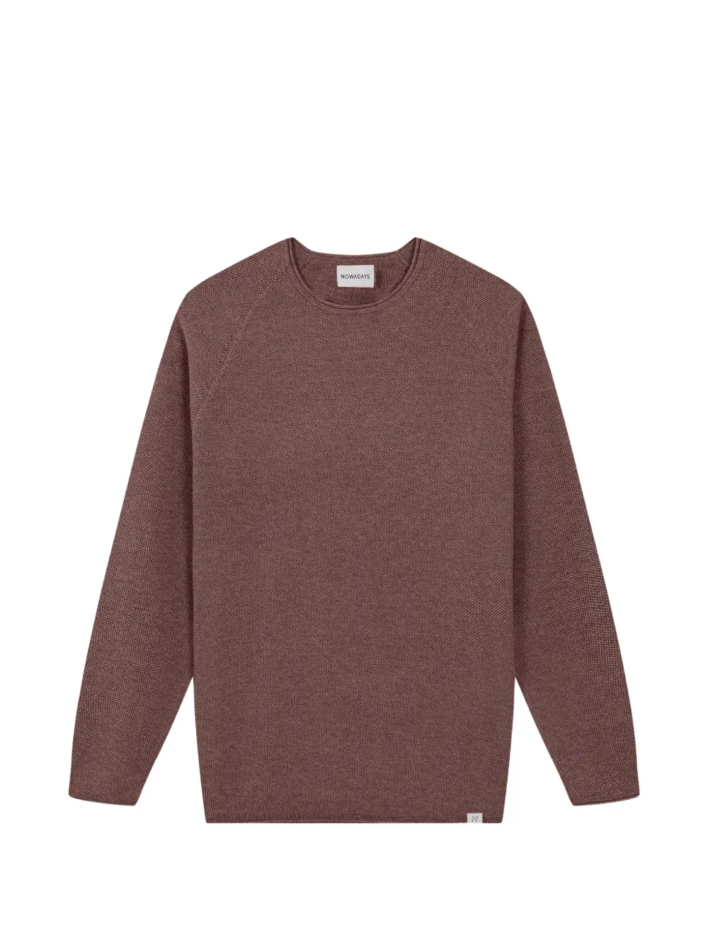 NOWADAYS honeycomb-knit raglan-sleeve sweater - Rosso