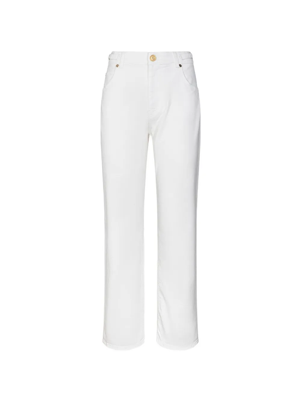 Gaëlle Paris jean à pinces latérales - Blanc Gaëlle Paris jean à pinces latérales - Blanc
