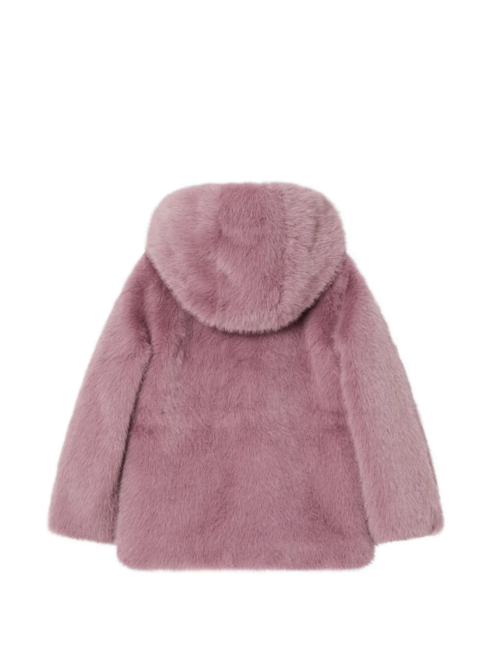 Liu Jo Kids faux-fur hooded coat Roze