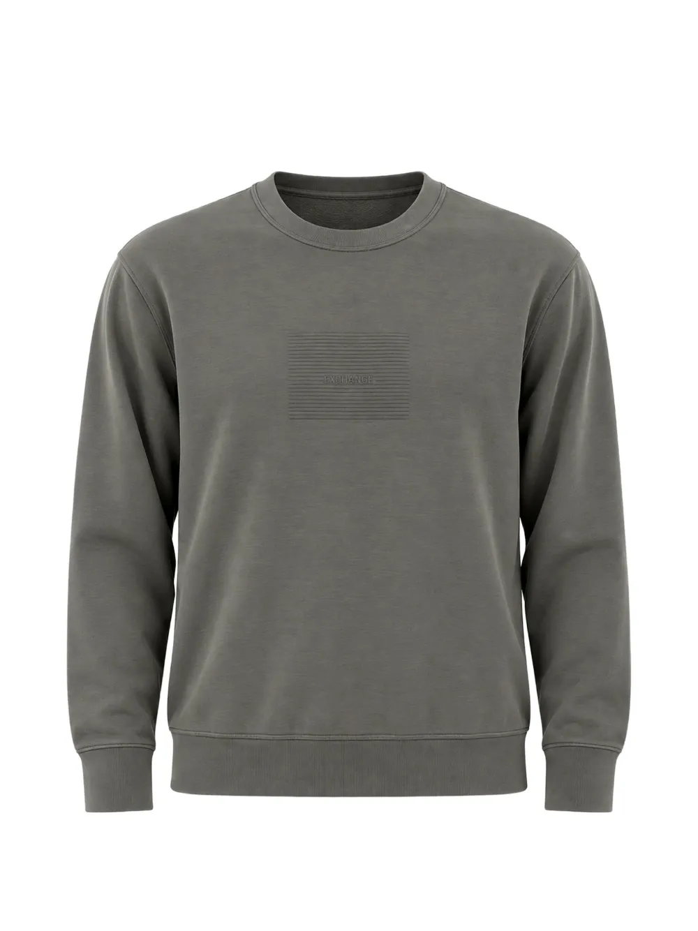 Armani Exchange logo-embroidered crew-neck sweatshirt - Grigio