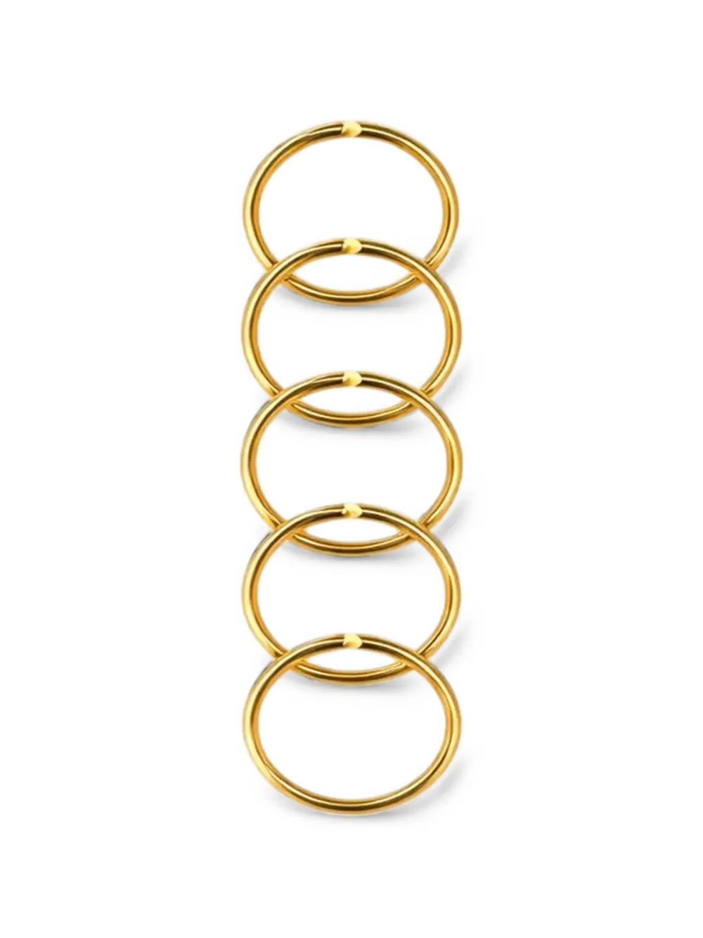 Federica Tosi slim rings (set of five) - Oro