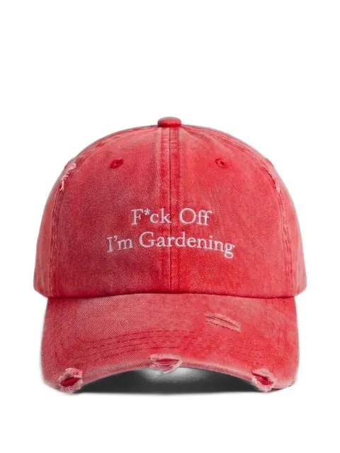 Bram’s Fruit distressed washed-effect baseball cap