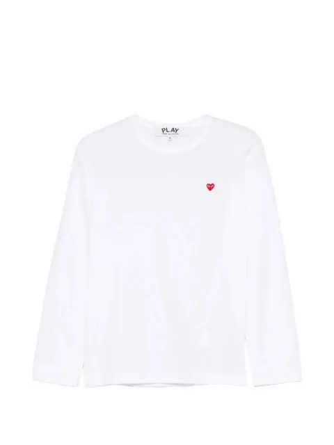 Comme Des Garçons Play heart-patch long-sleeve T-shirt