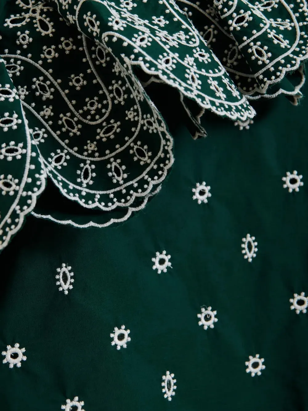 Essentiel Antwerp Kath asymmetrische top met ruches Groen