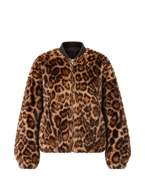 Arma chaqueta Violet con estampado de leopardo